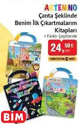 ARTENİNO ÇANTA ŞEKLİNDE BENİM İLK ÇIKARTMALARIM KİTAPLARI ARTENİNO ÇANTA ŞEKLİNDE BENİM İLK ÇIKARTMALARIM KİTAPLARI